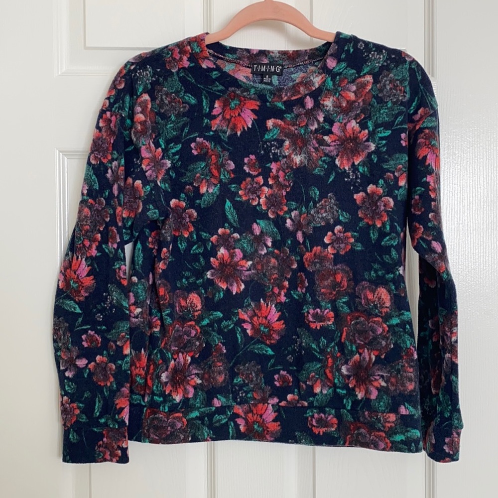 Floral sweater